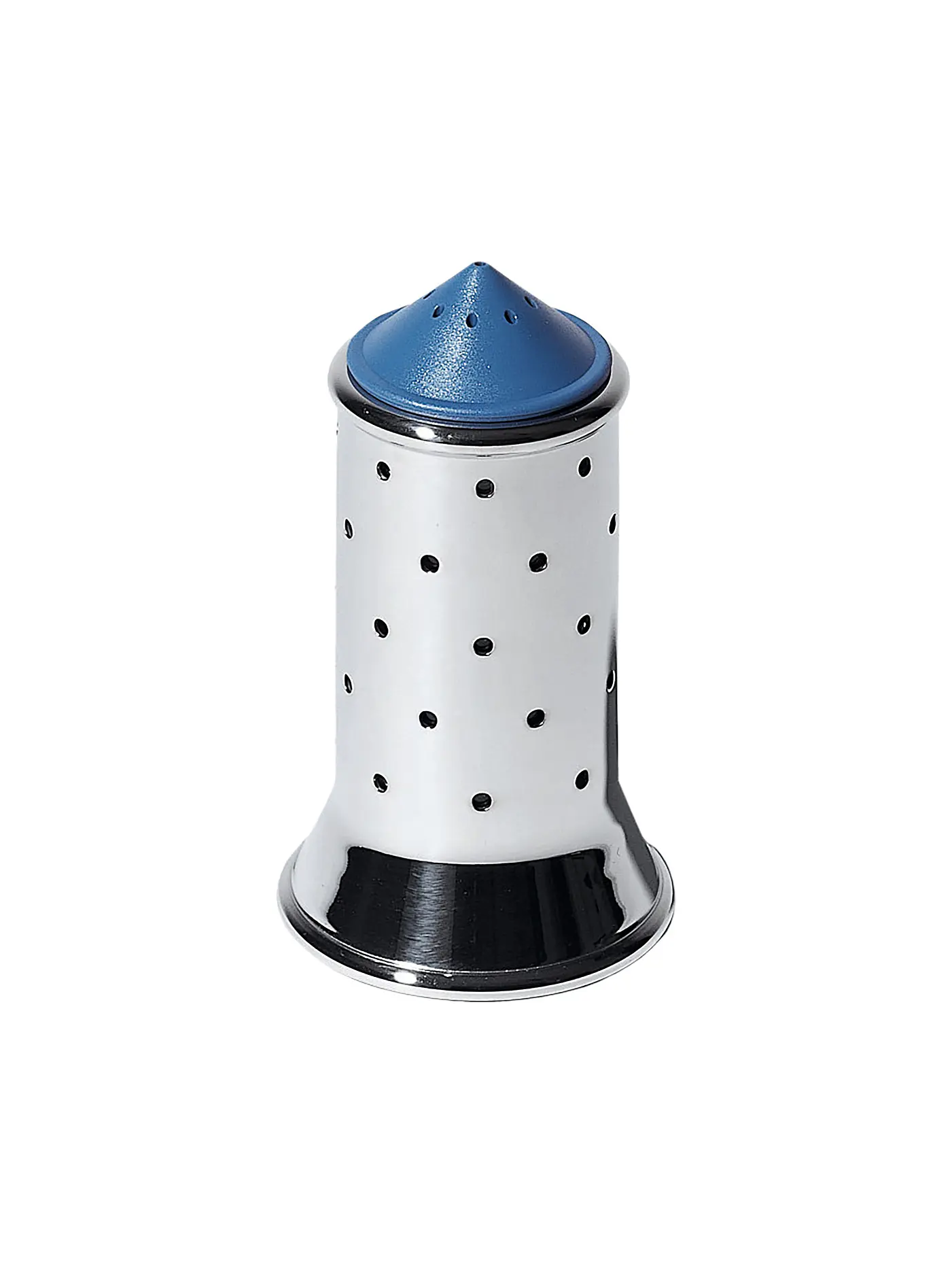 ALESSI | Salzstreuer Graves 11,3cm  Edelstahl / Blau | 